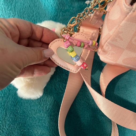 Juicy Couture Light Pink Shoulder Bag with Plush Charm - Picture 4 of 8